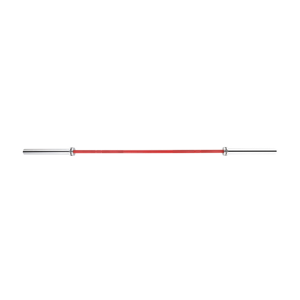 Barra Olímpica Roja 2.2m x 50mm - 4 Rodamientos (365 kg)