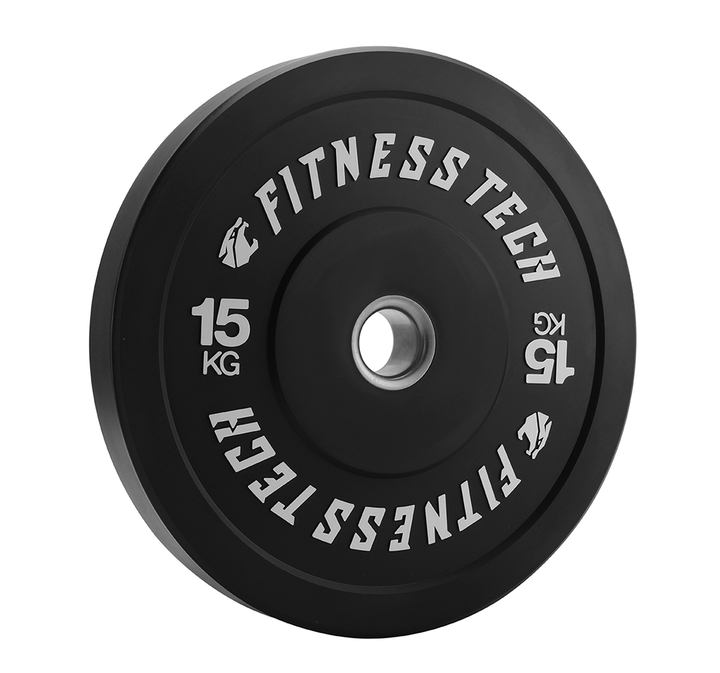 Set 150kg Black Bumper Plate Alta Resistencia
