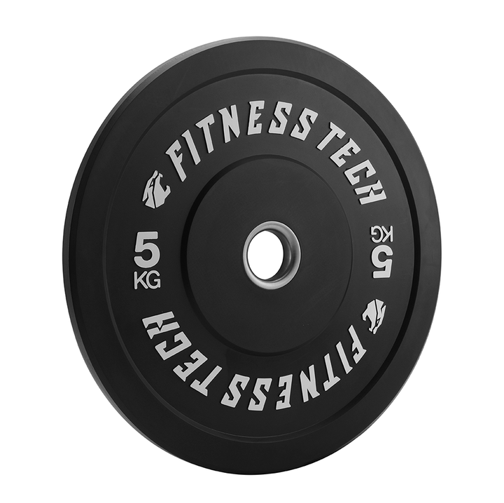 Set 150kg Black Bumper Plate Alta Resistencia