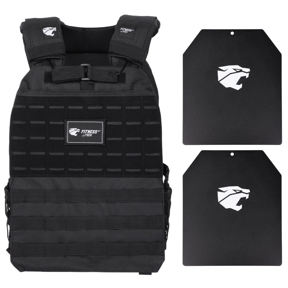 Chaleco Lastrado Peso con 8kg placas incluidas - Fitness Tech