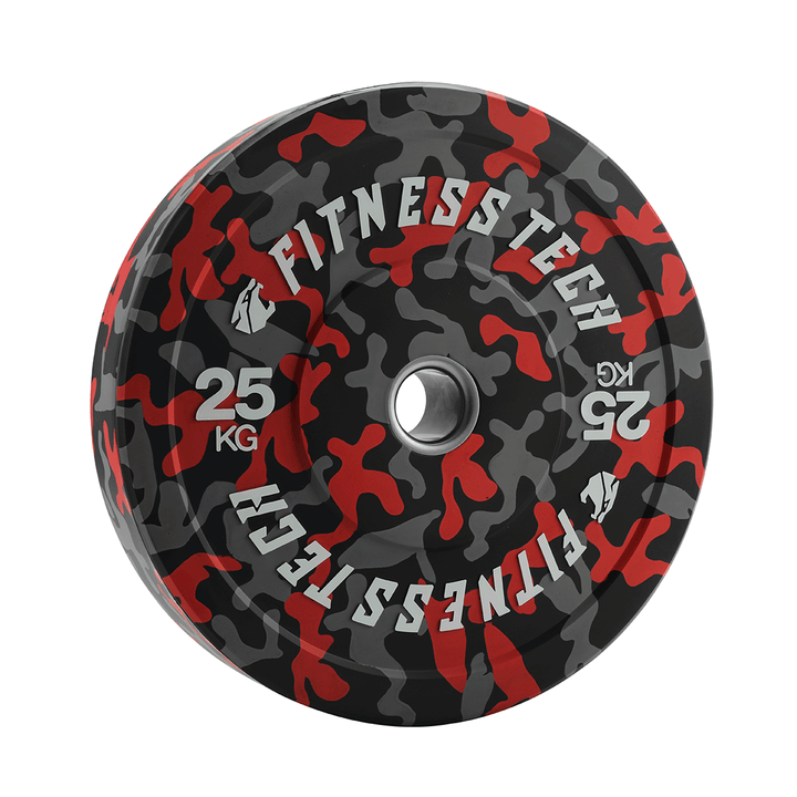 Disco Bumper Plate Camuflaje Flecks Alta Resistencia - Fitness Tech