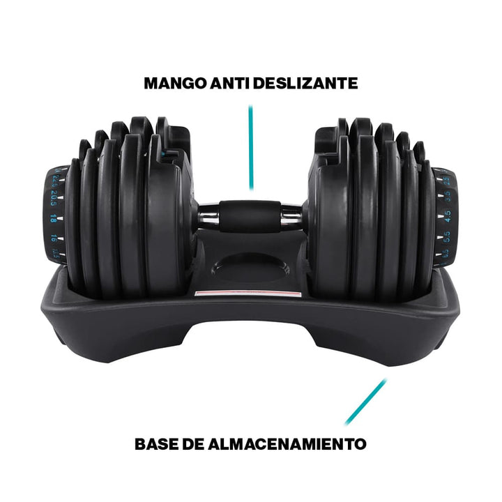 Mancuernas Ajustables de 2.5kg a 24kg - Características
