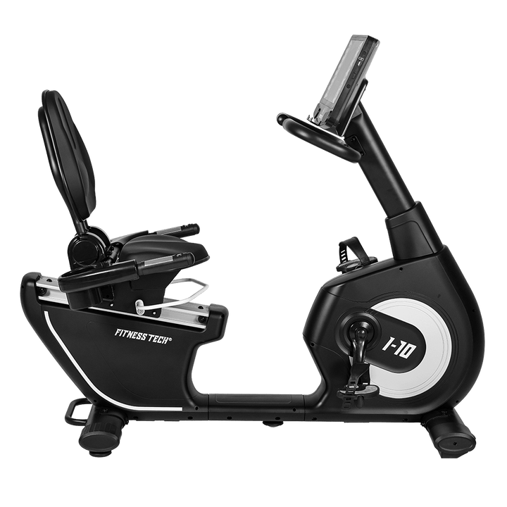 Bicicleta estática reclinada I-10 vista lateral