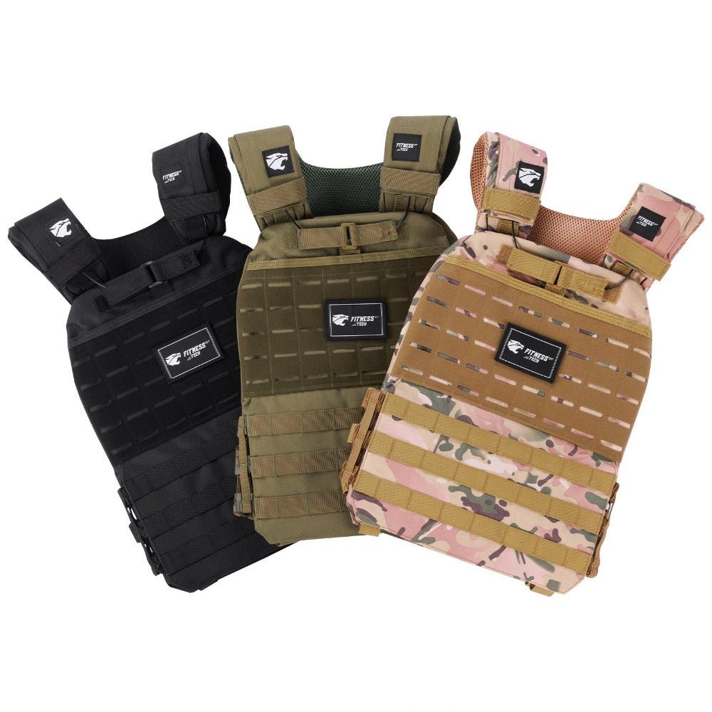 Chaleco Lastrado Peso con 8kg placas incluidas - Fitness Tech