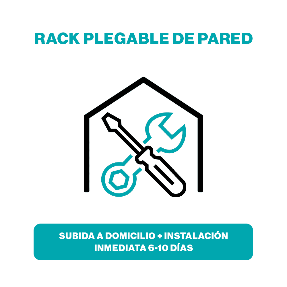 (RACK SENTADILLAS PARED) Subida a domicilio + instalación inmediata 6-10 días
