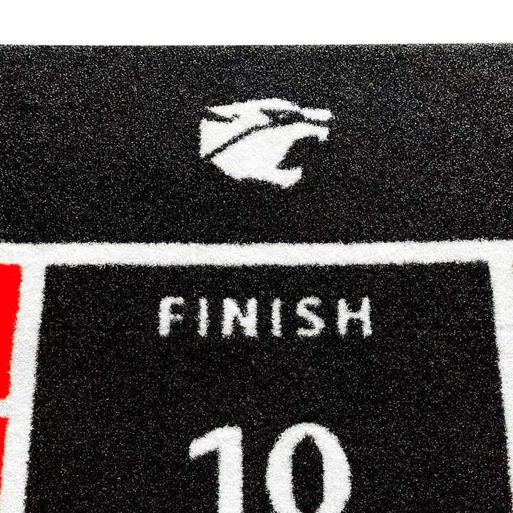 Césped artificial para gimnasio | Pista de sprint - Rojo (Final)