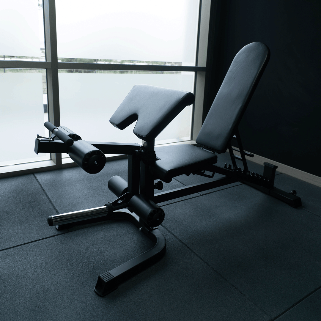 Banco ajustable con extensión de pierna