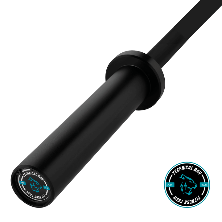 Barra Técnica Black 1.8m x 50mm - 2 Rodamientos (45 kg)
