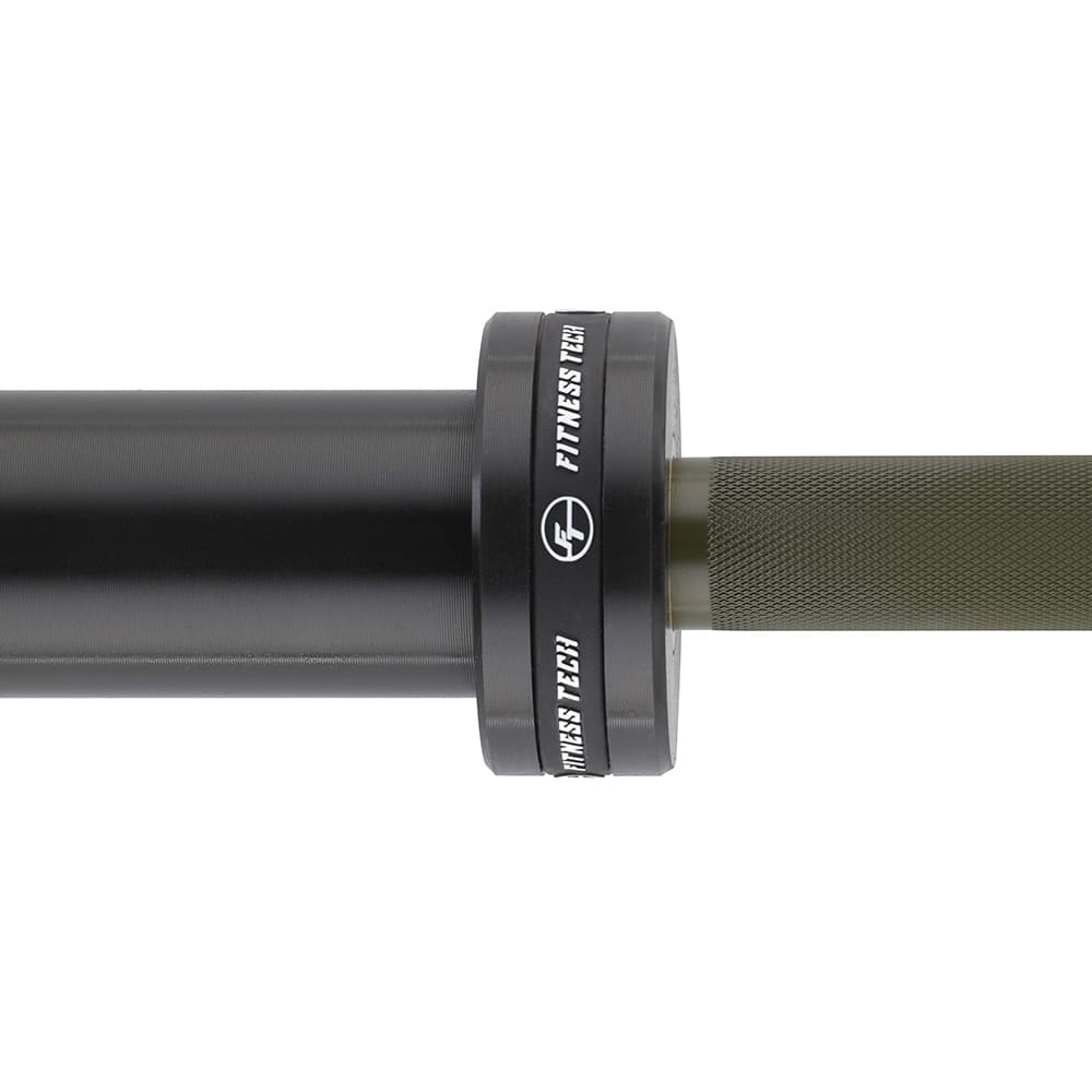 Barra olímpica verde 220 cm x 50 mm 8 rodamientos