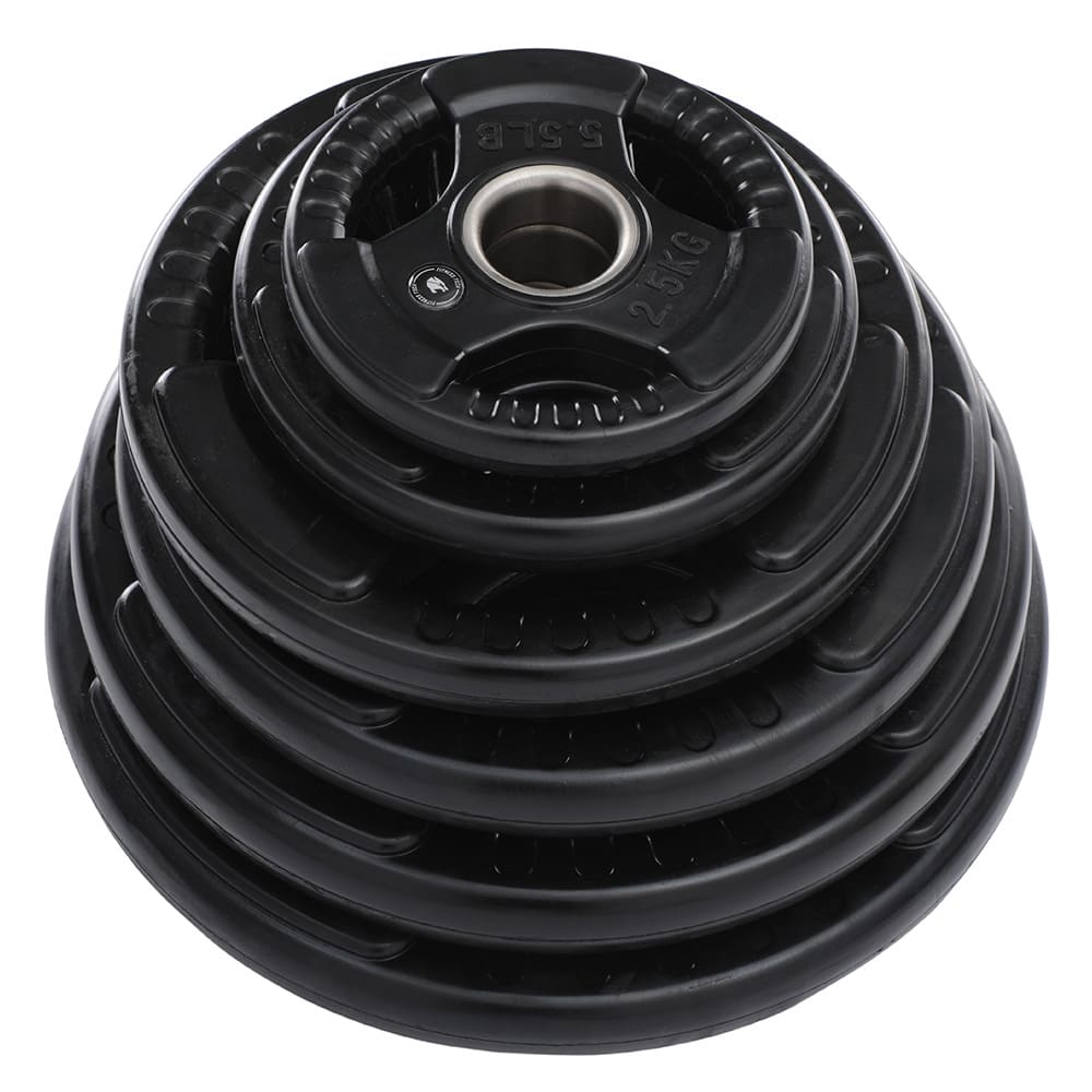 Set 105kg Discos Triple Agarre 50mm Profesionales