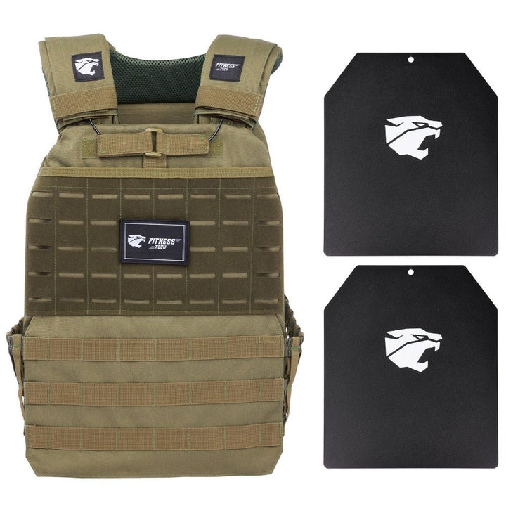 Chaleco Lastrado Peso con 8kg placas incluidas - Fitness Tech