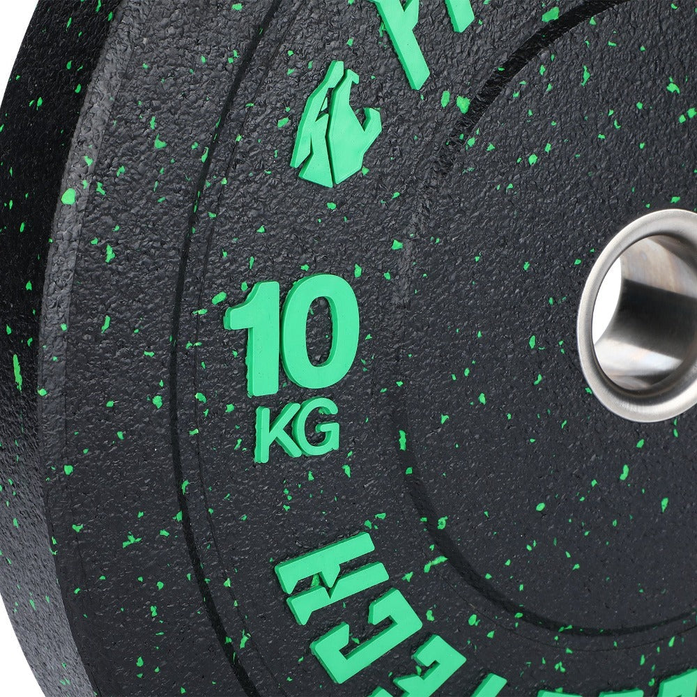 Set 150kg Bumper Plate Alta Resistencia Hi Temp Fleck de 5kg a 25kg