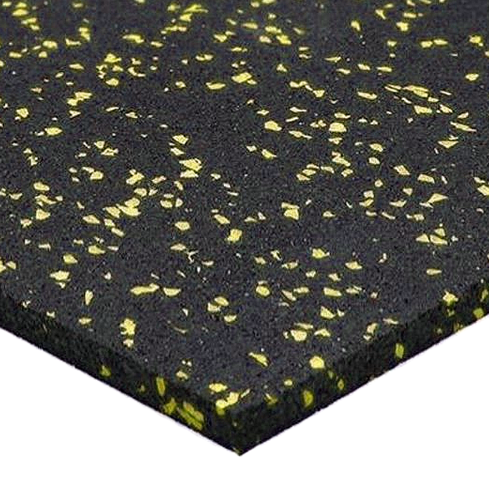 Loseta de Caucho Recta 100x100 cm Amarillo EPDM