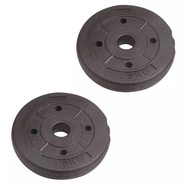 Juego de Pesas con Barras y Mancuernas 25mm - Fitness Tech