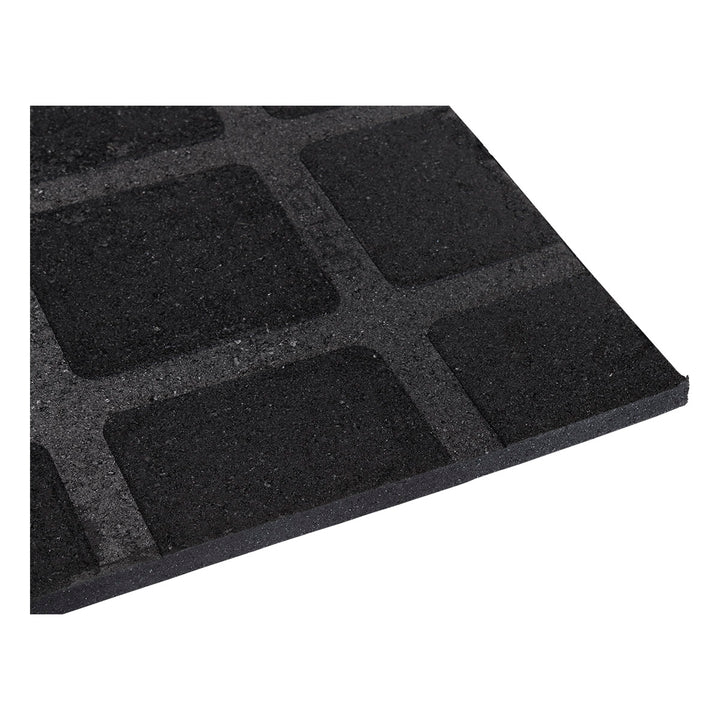 Loseta Recta Caucho Gimnasio 100x100x2cm alta densidad - Fitness Tech
